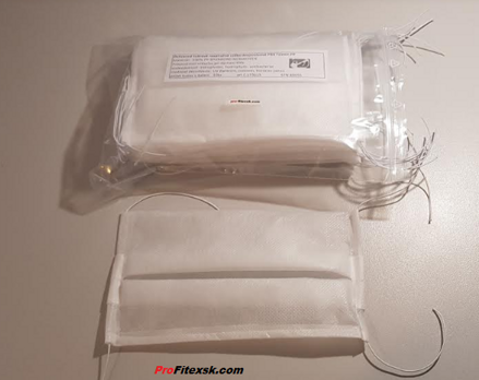 Mund-Nasen-Maske 2-Lagig PRX Texton PP,  Packung 10 Stck